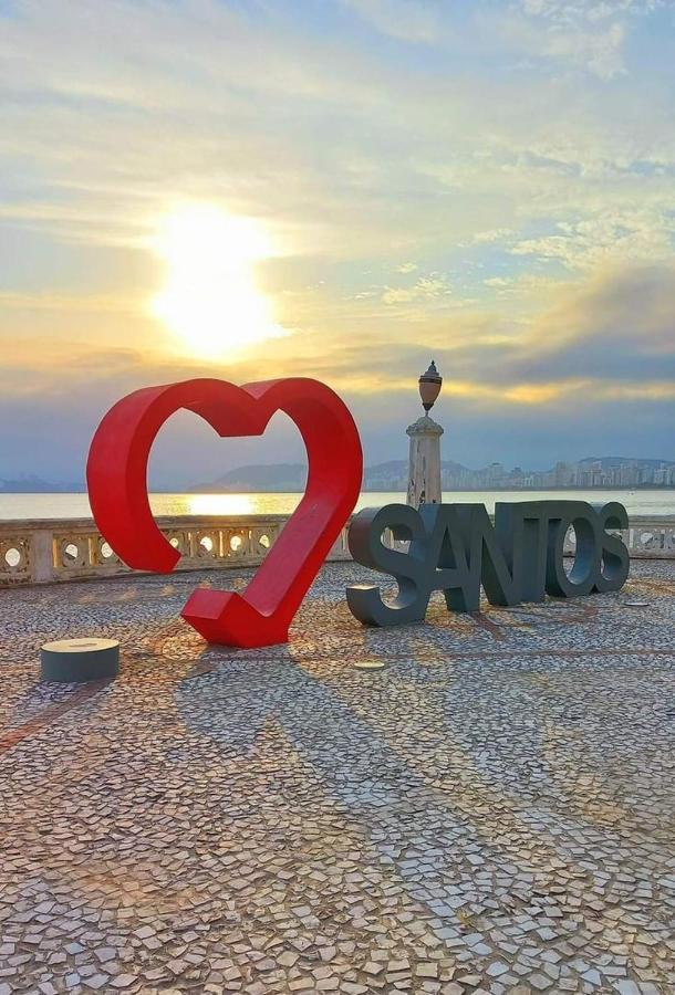 Sala Living Em Predio Familiar Na Av Da Praia Santos  Exterior foto