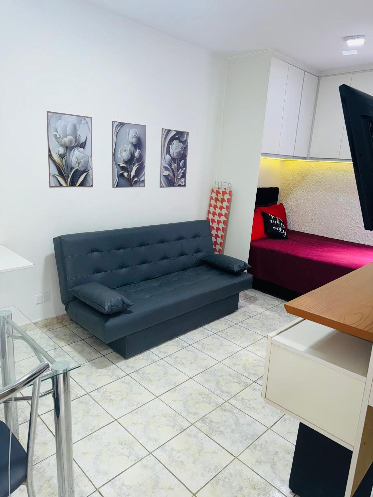 Sala Living Em Predio Familiar Na Av Da Praia Santos  Exterior foto